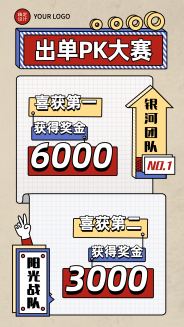 微商团队喜报创意出单PK大赛预览效果