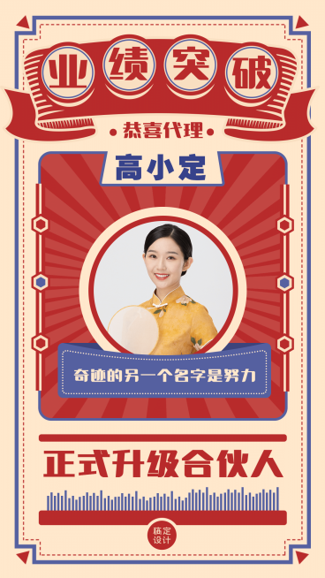 微商团队喜报业绩突破喜庆合伙人预览效果