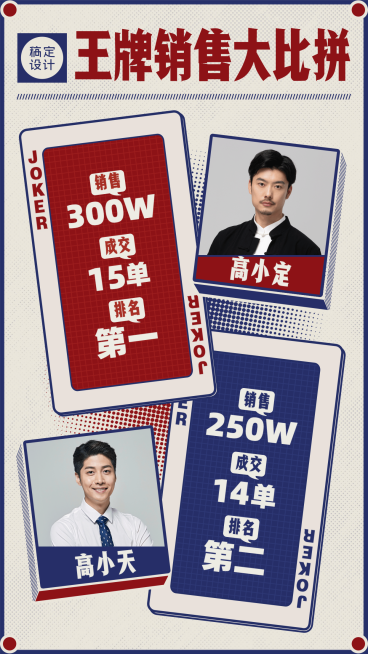 微商团队喜报创意王牌销售大比拼预览效果