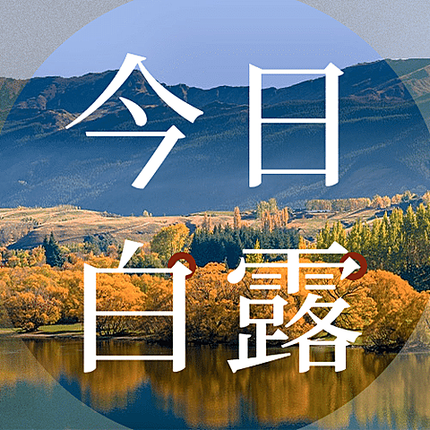 白露节气祝福实景日签公众号次图