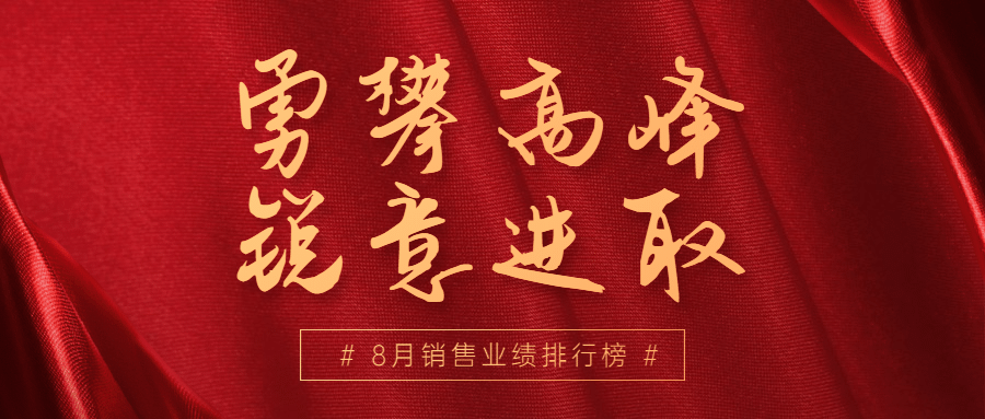 企业商务业绩排行榜红金公众号首图