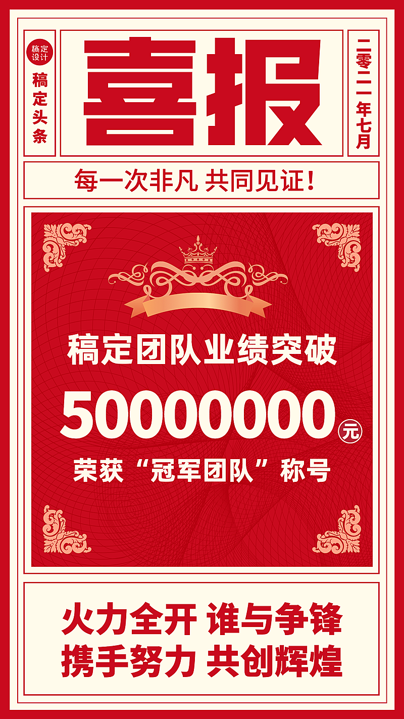 微商团队喜报剪纸风喜庆业绩突破