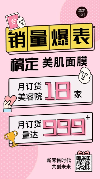 微商团队喜报销量爆表美肌面膜