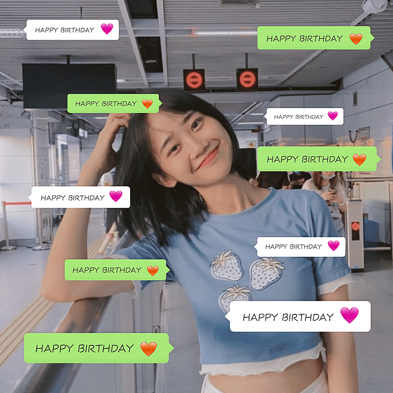 简约对话框爱心实爆款女性晒照