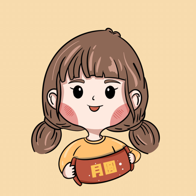 手绘可爱中秋节情侣头像预览效果
