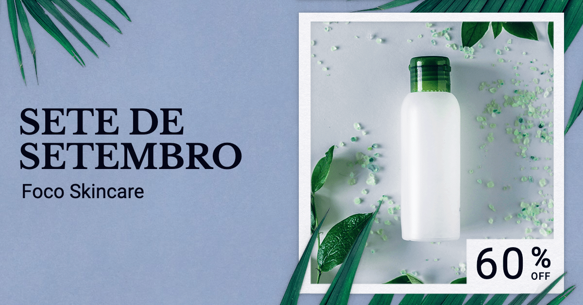 Brazil Independence Day Skincare Beauty Cosmetics Product Sale Promo Ecommerce Banner预览效果
