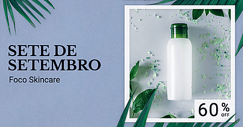 Brazil Independence Day Skincare Beauty Cosmetics Product Sale Promo Ecommerce Banner