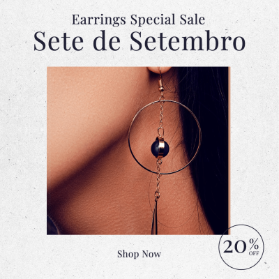 Brazil Lover's Day Earring Festival Promotion Discount Ecommerce Product Image