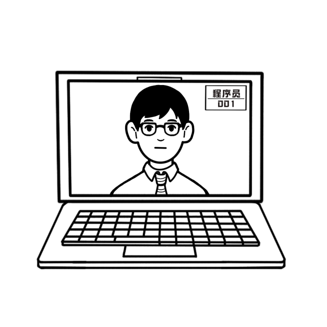 手绘可爱情侣社畜打工人微信头像预览效果