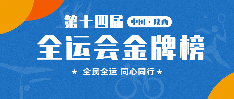 运动健身全运会金牌榜简约公众号首图预览效果