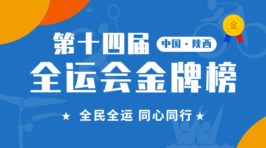 运动健身全运会金牌榜简约广告banner预览效果