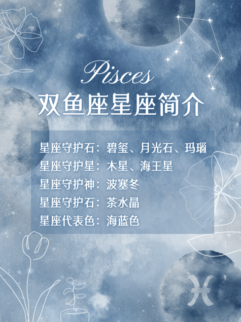 梦幻唯美文艺星座小红书封面配图预览效果