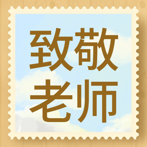 教师节致敬师恩简约邮票公众号次图预览效果
