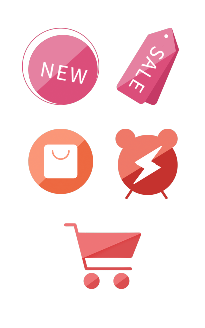 通用电商元素组合海报预览效果