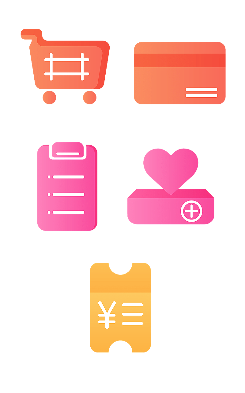 通用电商付款元素组合海报