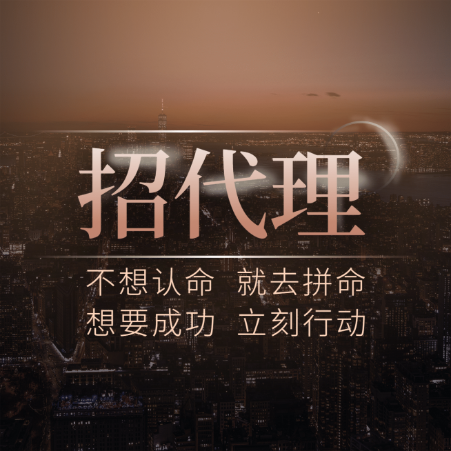 招上进代理方形海报预览效果