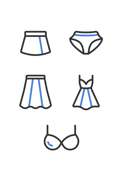 电商服装元素组合海报预览效果