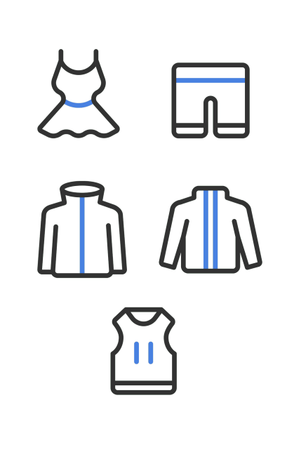 电商服装元素组合海报预览效果