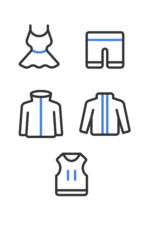电商服装元素组合海报