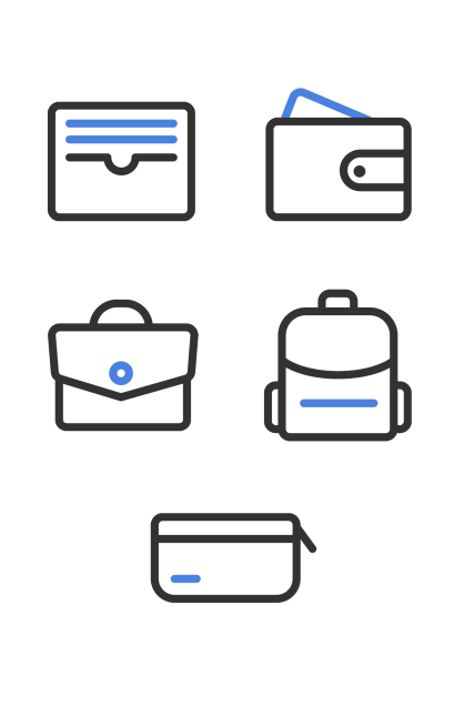 电商箱包元素组合海报预览效果
