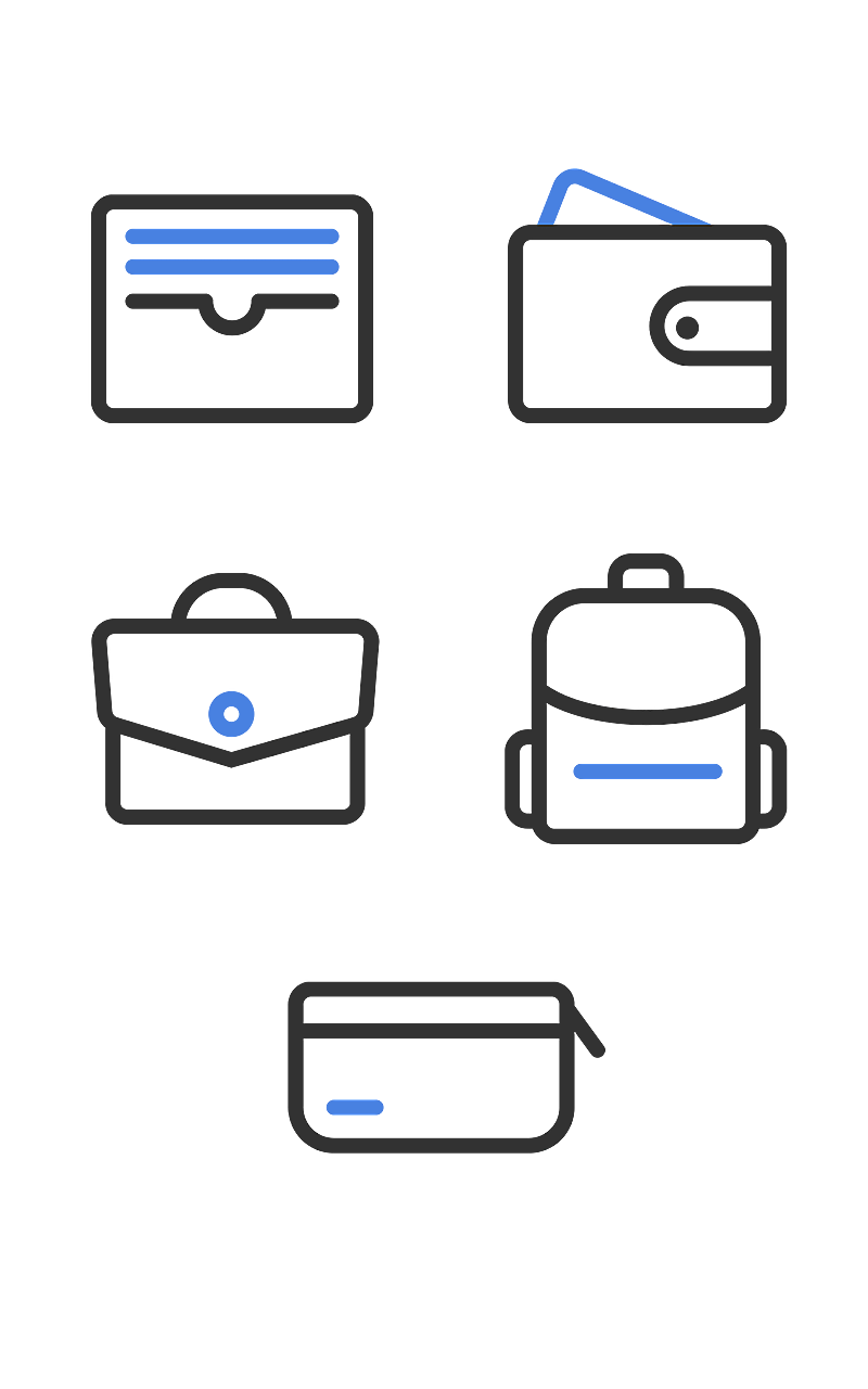 电商箱包元素组合海报