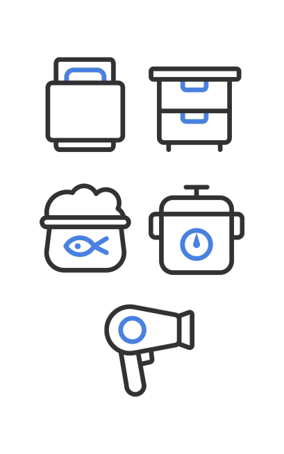 电商家电家居元素组合海报预览效果