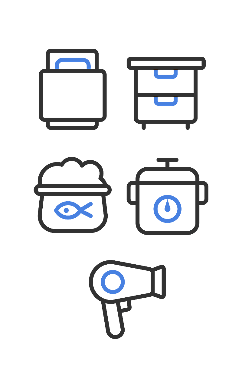 电商家电家居元素组合海报