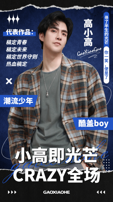 2时尚潮酷明星安利宣传海报预览效果