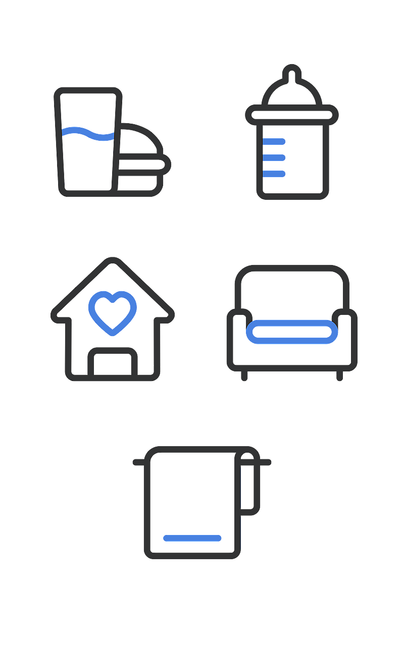 电商家居元素组合海报