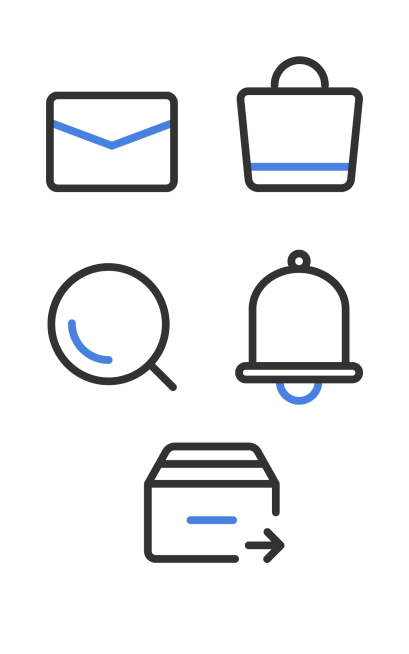 电商通知元素组合海报预览效果