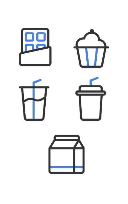 电商零食元素组合海报预览效果