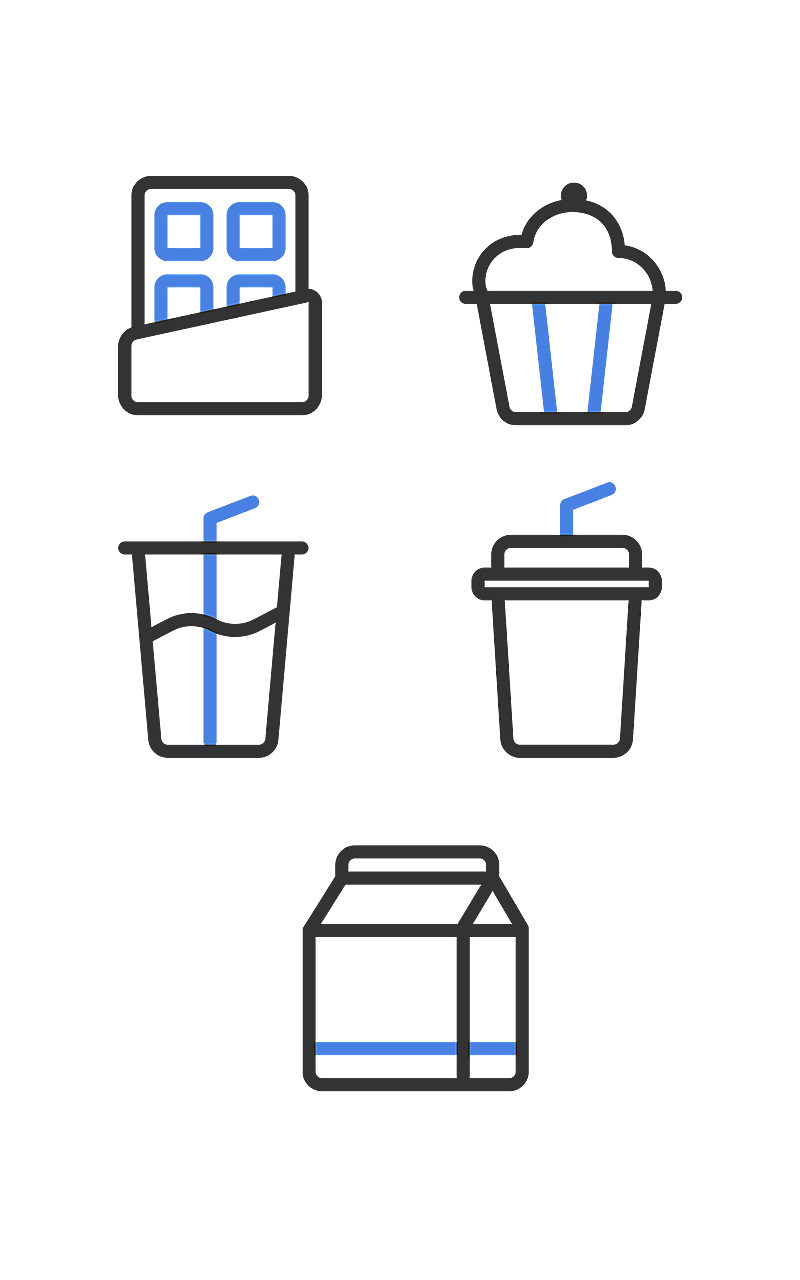 电商零食元素组合海报