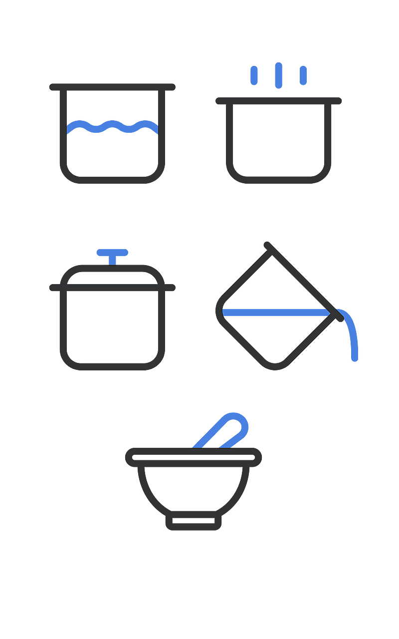 电商厨房容器元素组合海报