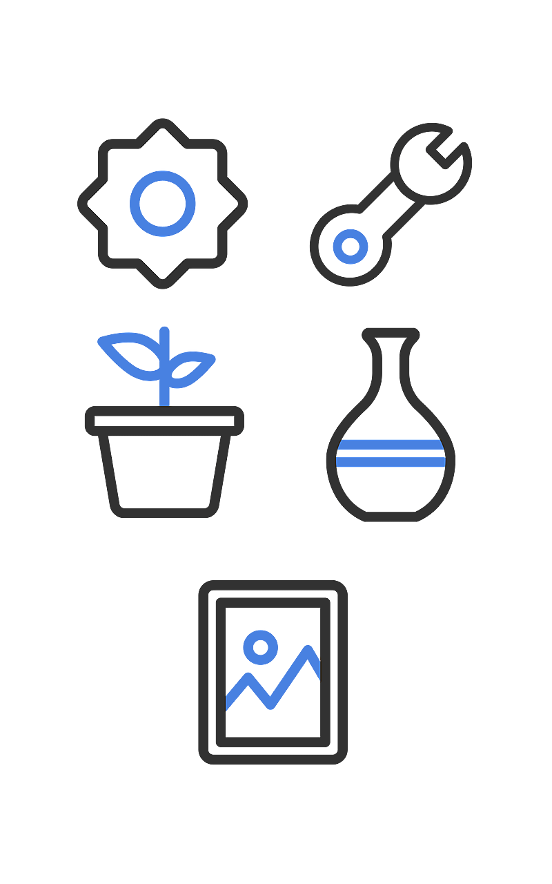 电商植物种植元素组合海报