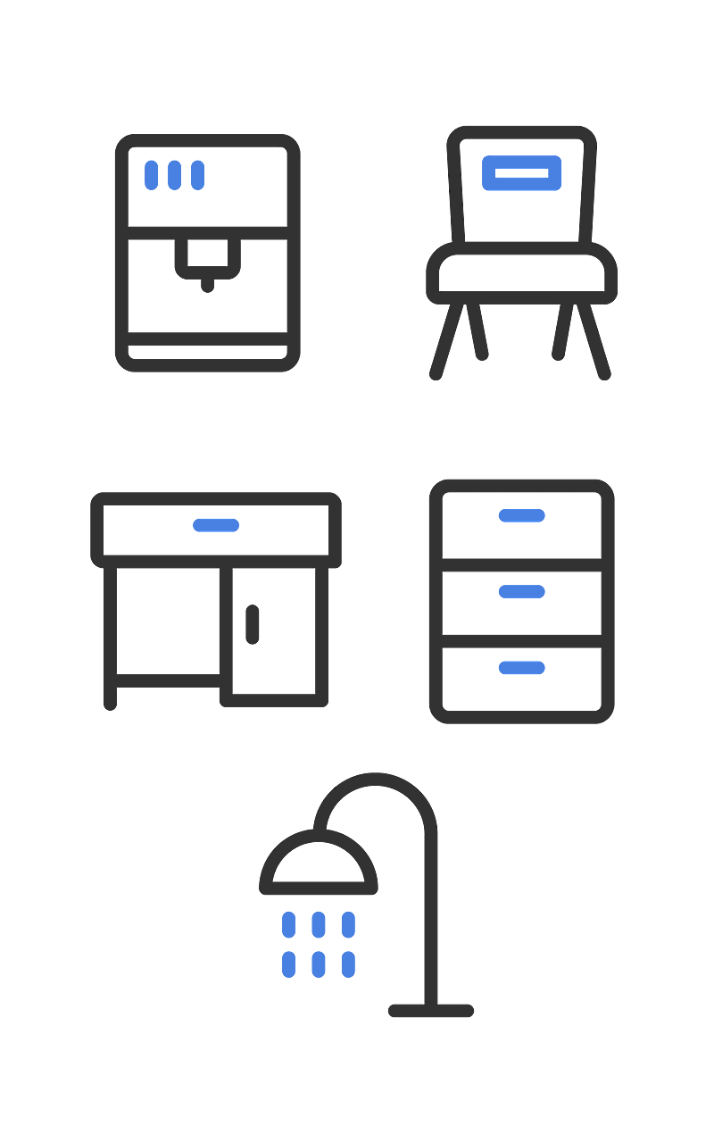 电商家居元素组合海报