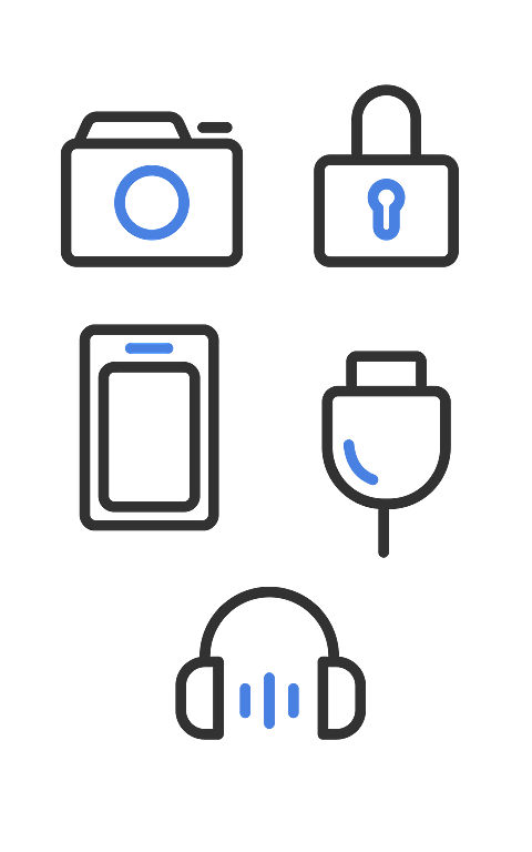电商数码电子元素组合海报