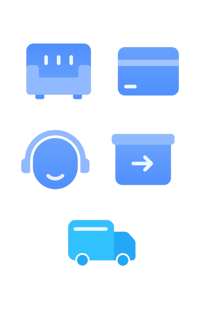 手绘电商售后元素组合海报预览效果