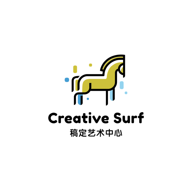 教育行业早教机构艺术培训手绘logo预览效果