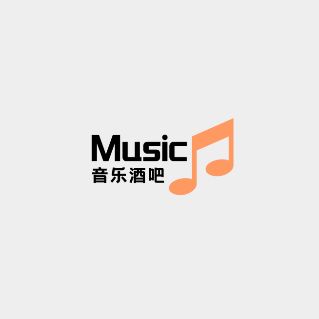创意简约音乐酒吧logo预览效果
