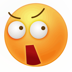 小黄脸惊讶GIF动图表情包预览效果