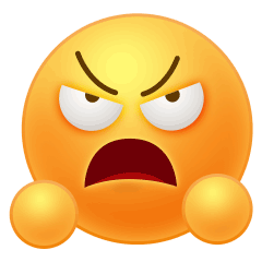 小黄脸生气GIF动图表情包预览效果