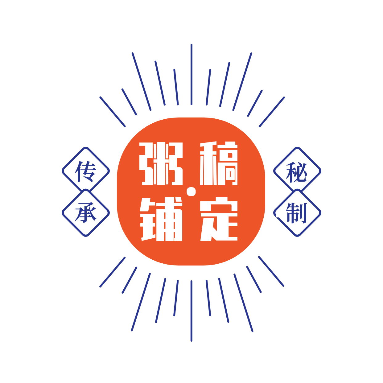 Logo头像餐饮美食粥铺店标预览效果
