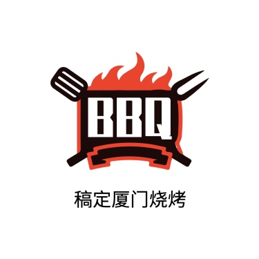 烧烤店标创意酷炫头像logo