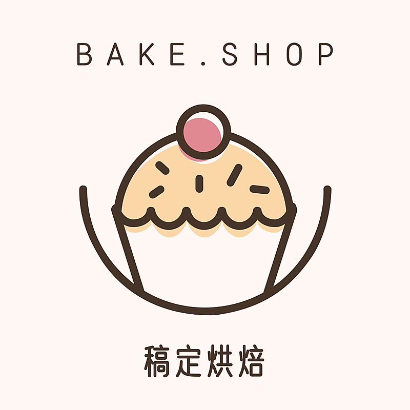 面包点心烘焙可爱卡通创意Logo头像