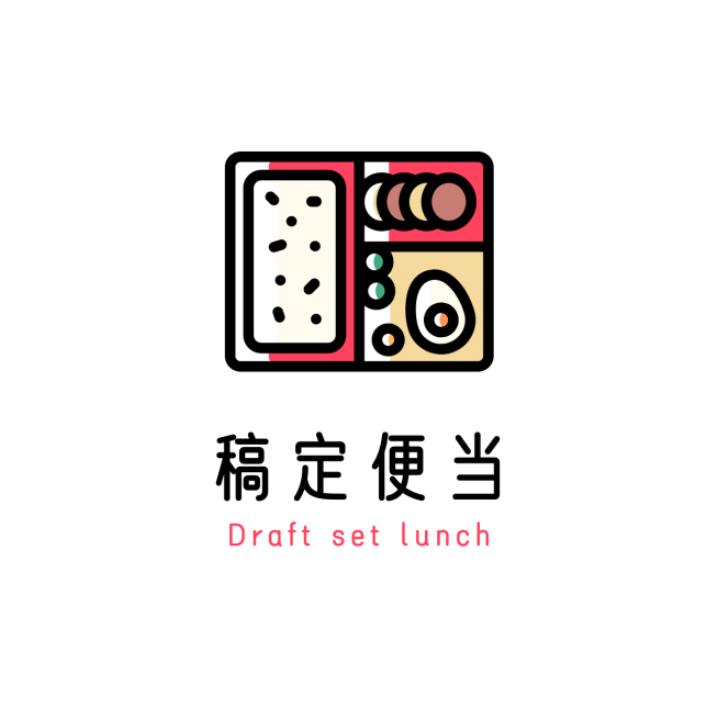 餐饮美食创意手绘店标头像Logo预览效果