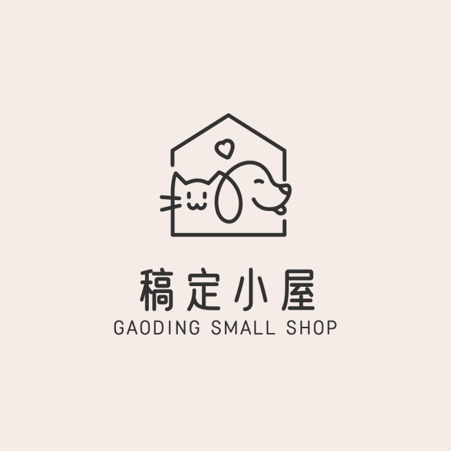 宠物店标创意可爱头像logo预览效果