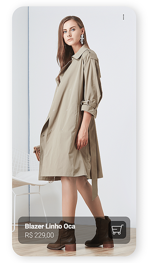 Simple Fashion Women's Wear Coat Display Sale Ecommerce Story