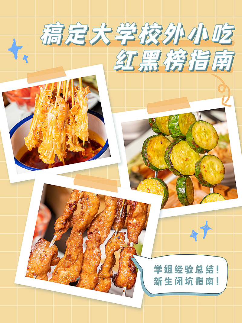 餐饮美食探店打卡实景小红书配图