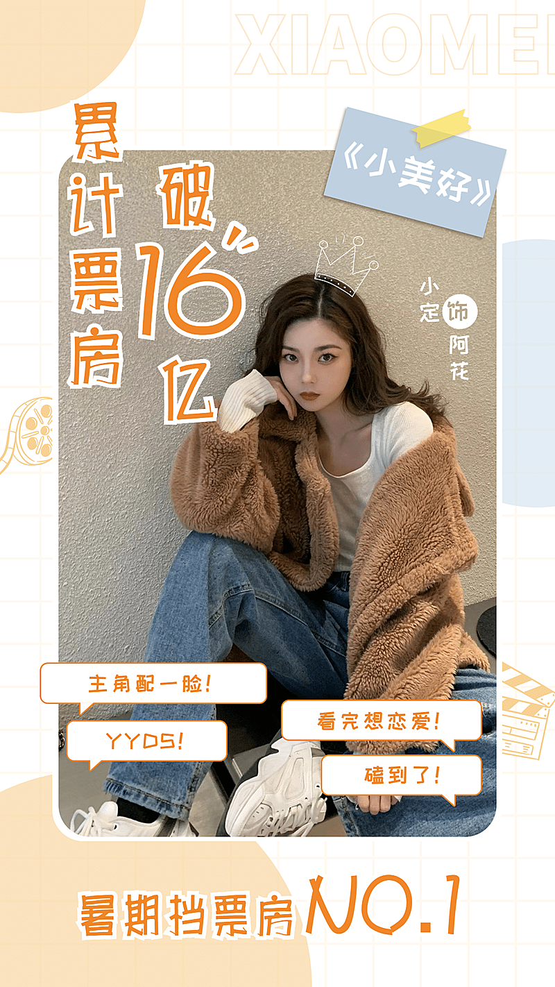 可爱风明星影视票房数据战报