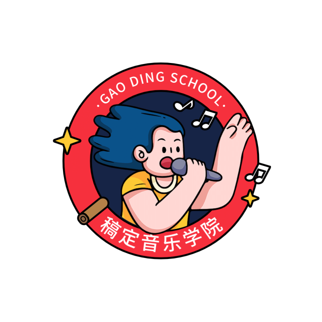 教育培训音乐学院简约清新logo预览效果